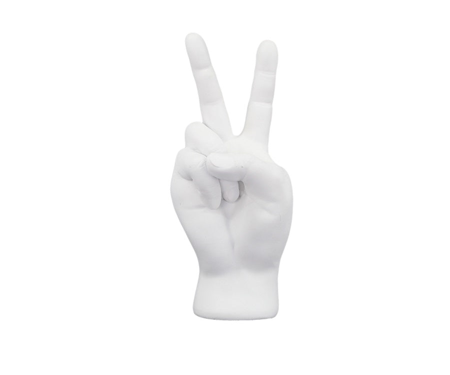 Set 3 Hands in white resin
