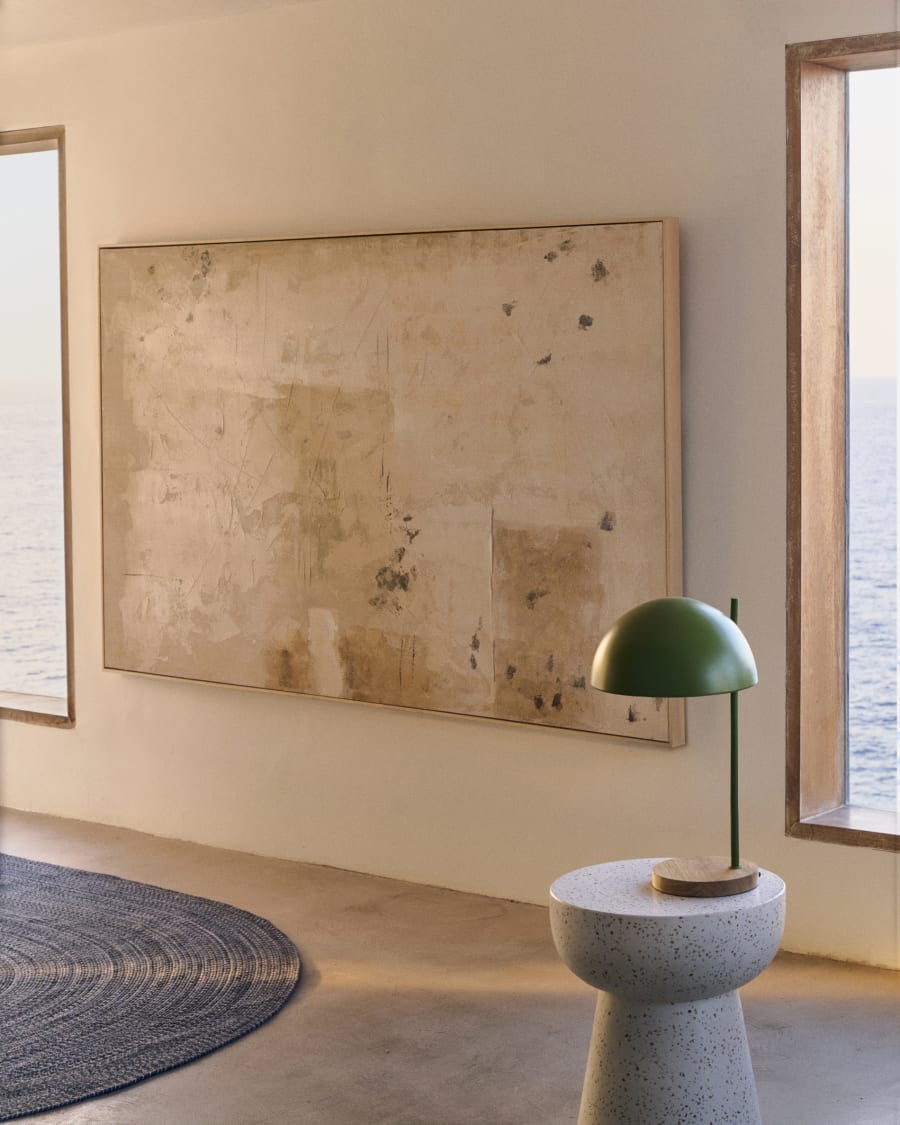 Quadro Abstrato Silpa - Bege Escuro - 200 x 120 cm