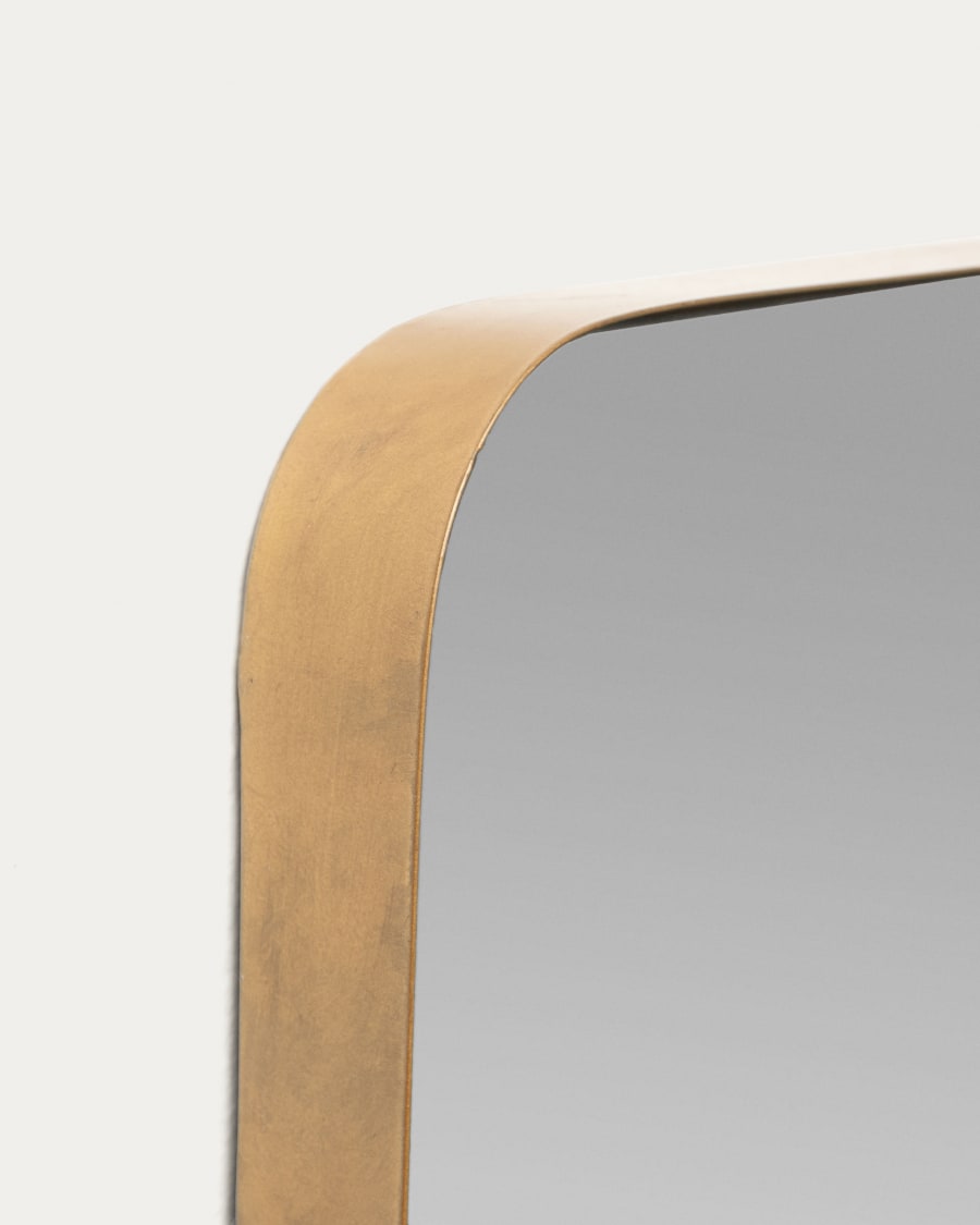 Espelho de Parede Marco Metal Dourado - 55 x 150.5 cm