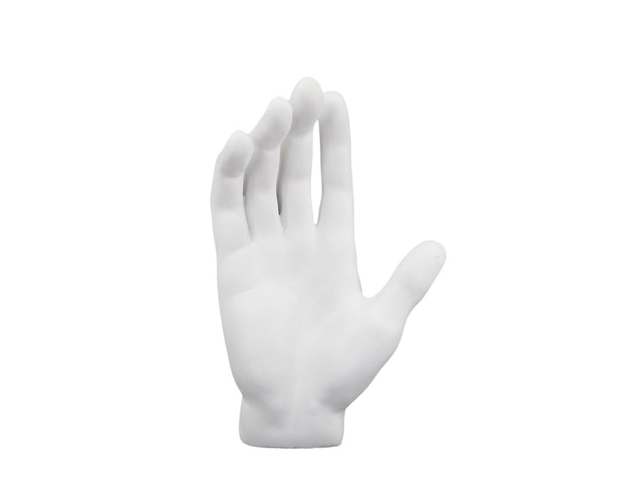 Set 3 Hands in white resin