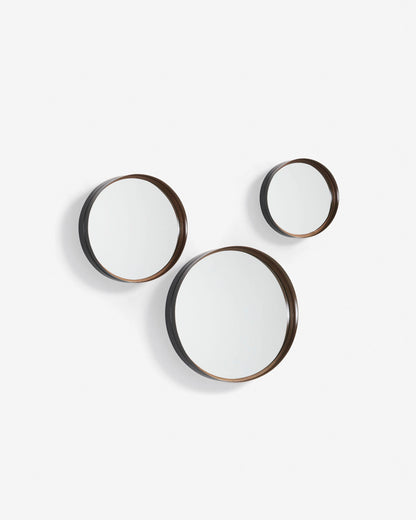 Conjunto de 3 Espelhos Ralphe de Aço