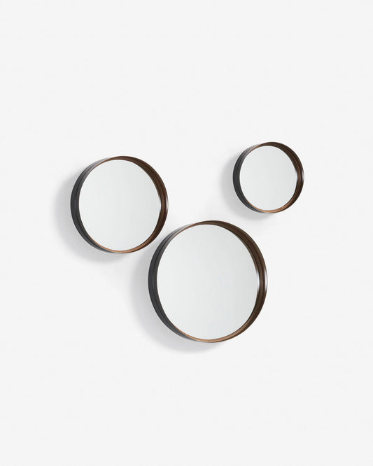Conjunto de 3 Espelhos Ralphe de Aço