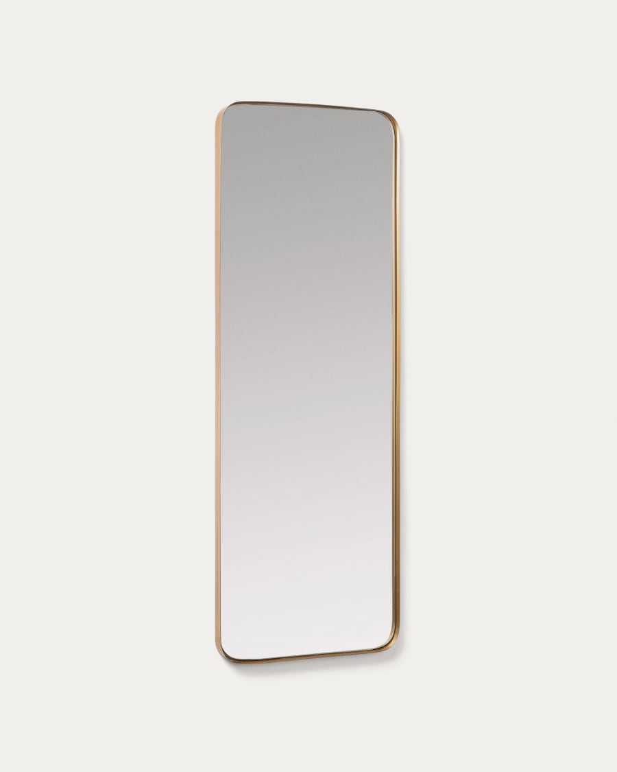 Espelho de Parede Marco Metal Dourado - 55 x 150.5 cm