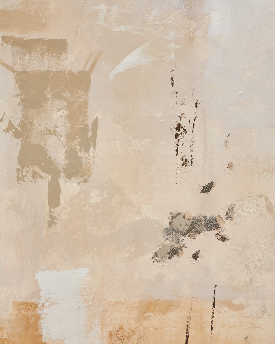 Quadro Abstrato Silpa - Bege Escuro - 200 x 120 cm