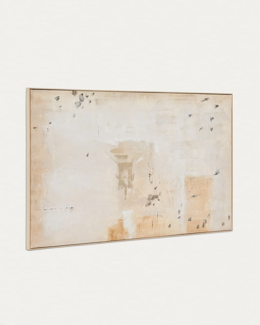 Quadro Abstrato Silpa - Bege Escuro - 200 x 120 cm