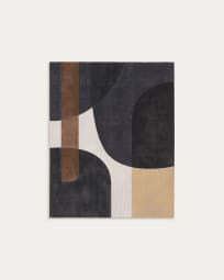 Tela abstrata Tonol castanho