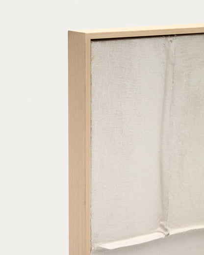 Quadro Klis de linho com formas geométricas branco