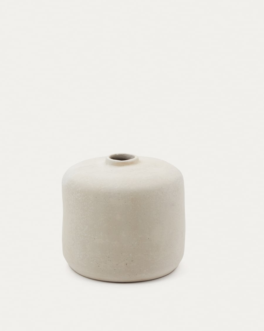 Jarra Serina de Papel Machê - Branco - 36.5 cm