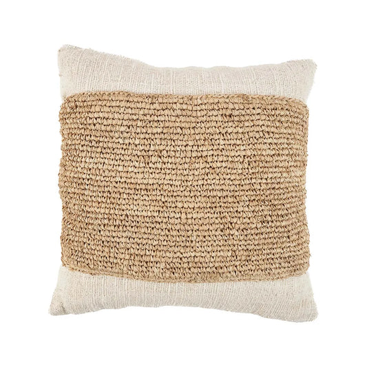 Capa de Almofada Raffia Stamp - Natural