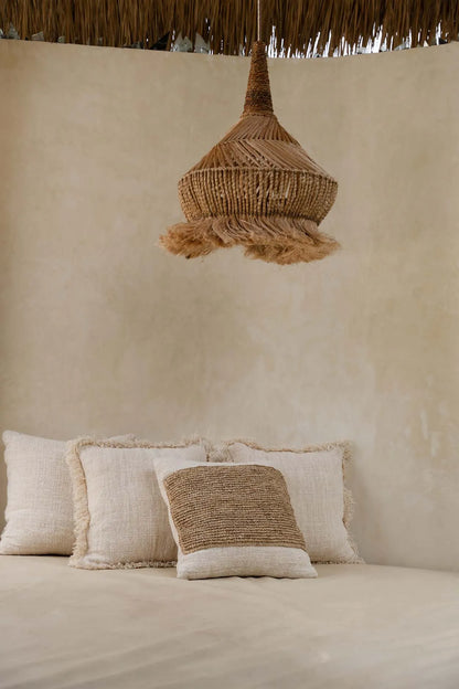 Capa de Almofada Raffia Stamp - Natural