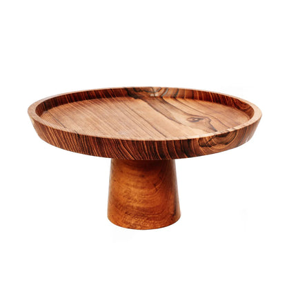 Prato para bolo Teak Root